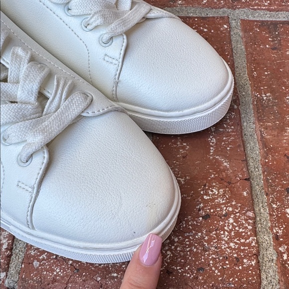 Joie Harvard White Leather Platform Sneakers Lace Up Casual Shoes Women's 9.5M - Picture 7 of 7